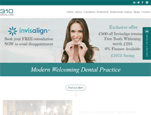 Tablet Screenshot of 310dentalcare.com